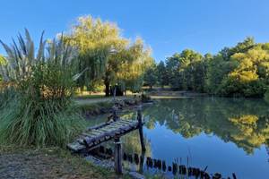 <img src="etang-hacienda-soubran.jpg"       alt="Balade paisible autour de l’étang du domaine L’Hacienda de Soubran"       title="Étang et promenade à L’Hacienda de Soubran, Charente-Maritime">
