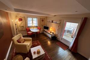 Terrasse du gîte le Châtaignier à Freland