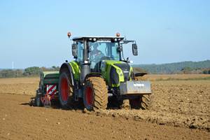 Un des tracteurs de la ferme