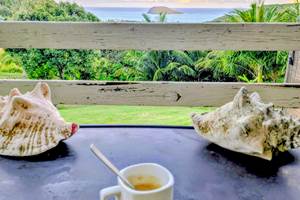 PAUSE CAFE GITE VUE MER GUADELOUPE DESHAIES