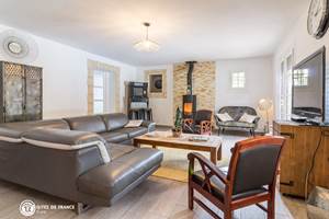 Le salon convivial et chaleureux du Gîte