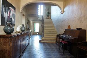 Maison en Provence de charme  - Entrée ocre beige  - Lapalud - Vaucluse