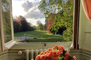 Vue de la salle à manger des petits déjeuner