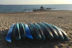 Abbartello kayak Corse plage de sable texturé
