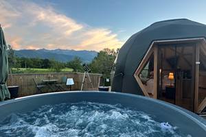 Vue depuis le bain nordique