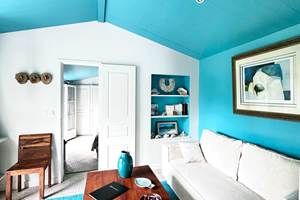 salon chambre bleue