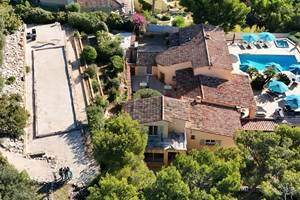 Vue aérienne Villa Azur Golf