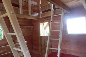 cabane ecolodge - accès echelle 3
