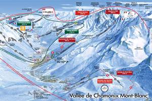 Plande la vallée de Chamonix - hiver