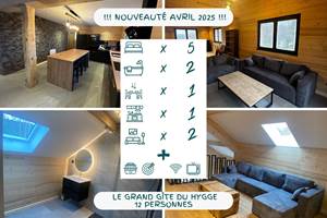 !!! Nouveauté Avril 2025 !!! Le Grand Gîte du Hygge - 12 personnes
