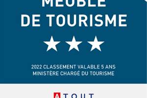 Logement classé 3 étoiles Atout France