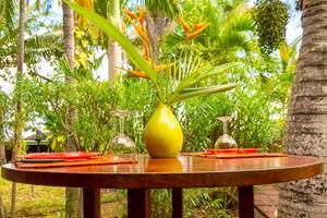 REPAS SUR LA TERRASSE DE L HIBISCUS