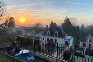 LES RIVES DU CHER. TOIT-TERRASSE. LEVE DU SOLEIL