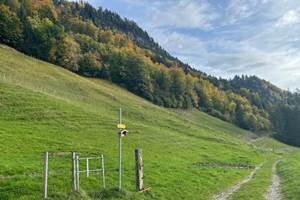 Octobre 2024 couleurs d'automne et sentier au dessus du village