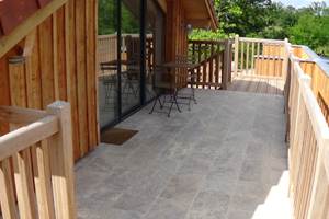 La grange de pachon - la terrasse