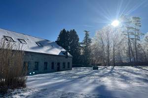 Gite la demoiselle ô bois sous la neige