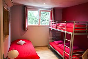 Chambre 3 lits - Gîte Rouge Cerise