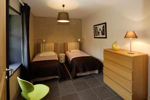 La chambre verte à l'Oustal