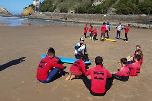 demo sable ecole de surf Jo Moraiz Biarritz