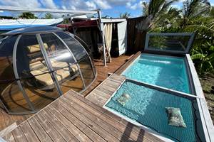 Aquadom climatisé avec piscine privée