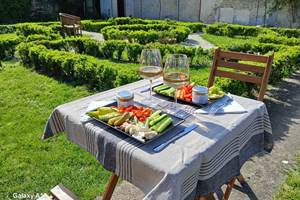 Déjeuner dans le jardin