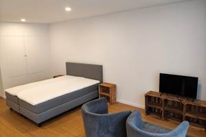 Lit 160 cm confortable et coin tv/salon/lecture