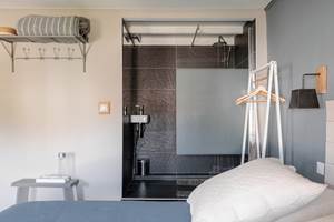 douche à l'italienne au saut du lit