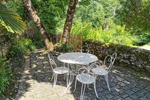 Terrasse de l'appartement Gascogne en été
