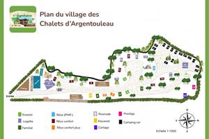 Plan du village des Chalets d'Argentouleau