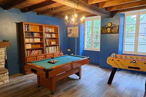 Le Moulin Etourneau - La Villa des Lettres, gîte de caractère et spacieux pour 14 personnes - salle de jeux