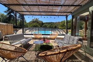 La terrasse du gîte L'escale nature