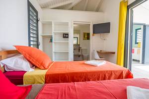 Villa Lagon chambre et salle d'eau attenante