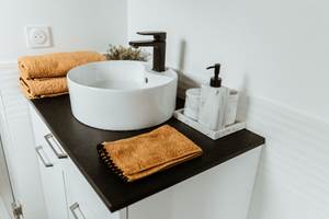 Draps de bain fournis