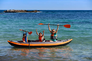 kayak 3-4 places balade famille Golfe du Morbihan Villa Charles Ashton
