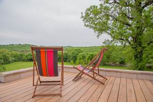 Gite du Causse Loubressac Terrasse