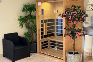 Sauna (chaleur sèche) en option
