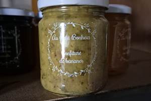 Confiture de bananes et menthe.