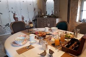 La table du petit-déjeuner hivernal