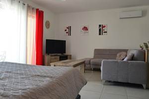 Coin salon du gîte artémisia au rez de chaussée