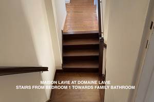 Maison Lavie staircase from Bedroom 1 towards family bathroom