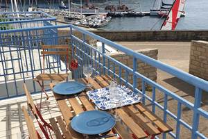 Terrasse vue bateaux