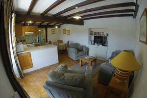 Le salon et la cuisine