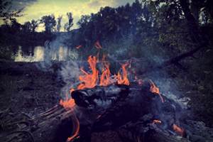 Bivouac sur les berges de la Dordogne