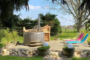 Notre bain nordique chauffé au bois