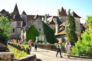 En sortant du gîte