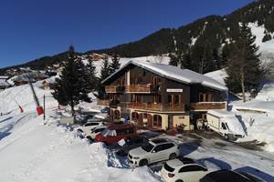 Parking privé devant le chalet