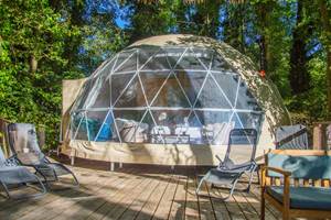 Vu extérieur dome au fil de l'eau