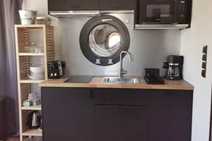 coin cuisine tout équipée avec Nespresso