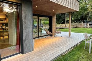 loggia ouverte sur le jardin