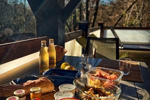 Brunch petit dejeuner domaine de la male cabane chalet lodge